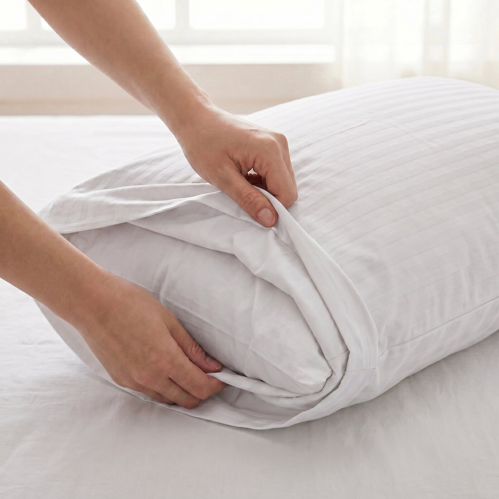 Aria Pillow Case — Satin Cotton 400TC by Libanfibre