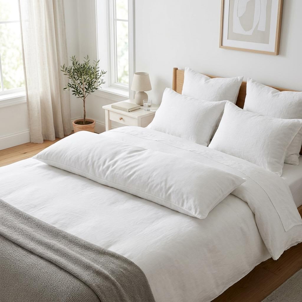 Carlton Cotton Body Pillow by Libanfibre