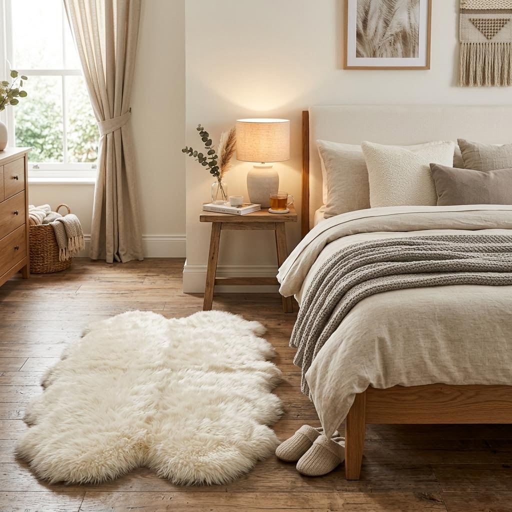Carlton Fluffy Faux-Fur Rug by Libanfibre