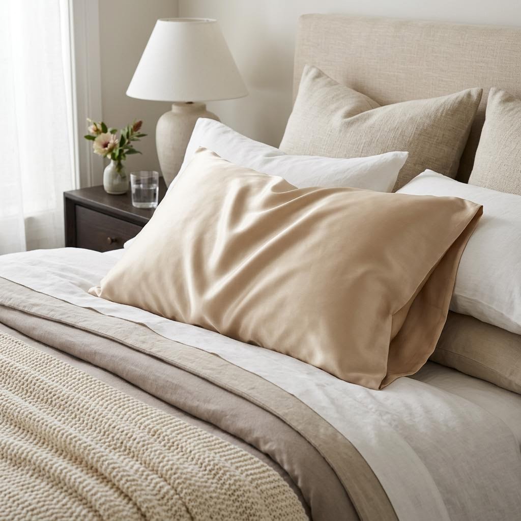 Carlton Mulberry Silk Pillowcase by Libanfibre