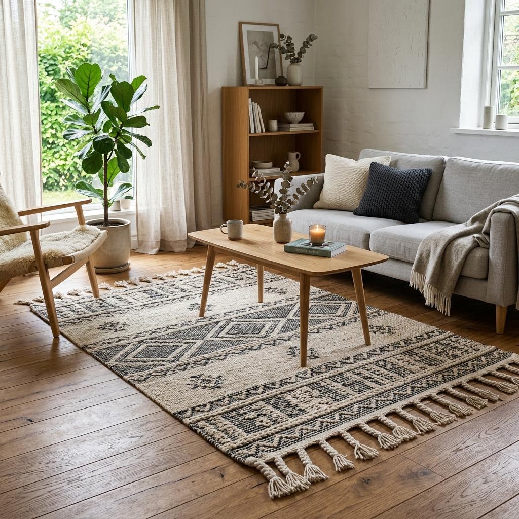 Carlton Hand-Woven Tassel Rug by Libanfibre