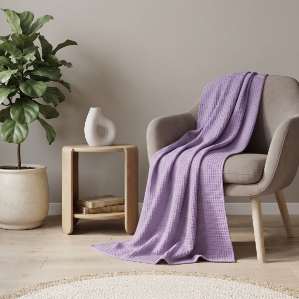 Carlton Waffle Blanket/Cover — 60% Cotton by Libanfibre