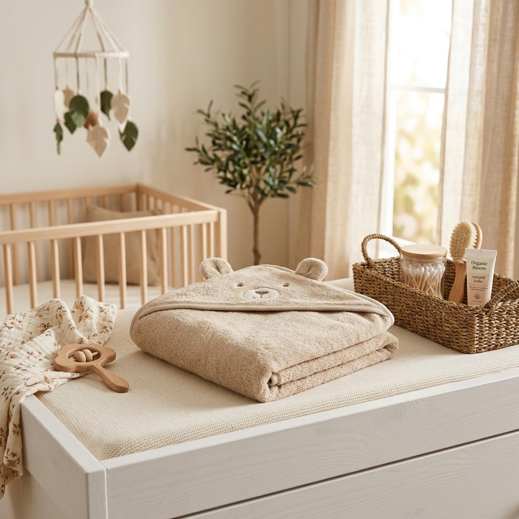 Style Hooded Baby Towel — Organic Cotton by Libanfibre