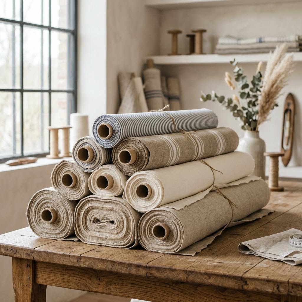 Style Pure Linen Fabric — By the Meter by Libanfibre