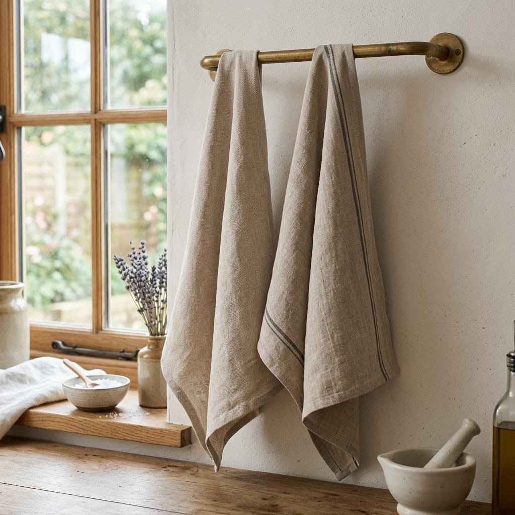 Style Linen Kitchen Towels — Set of 2 by Libanfibre
