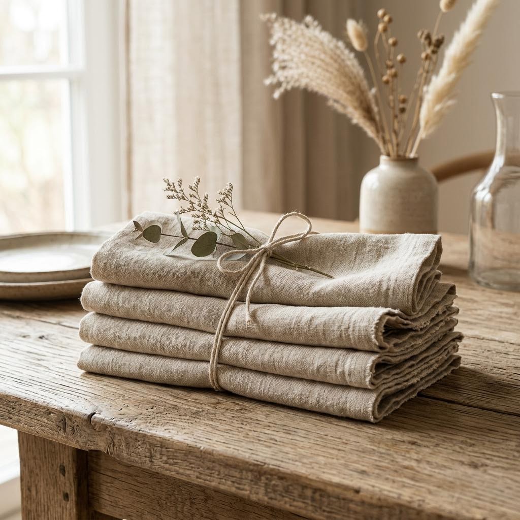 Style Linen Napkins — Set of 4 by Libanfibre