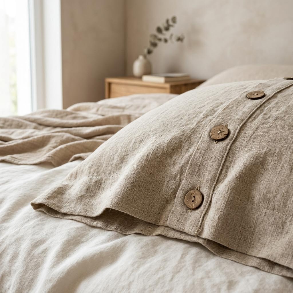 Style Pure Linen Pillowcase by Libanfibre