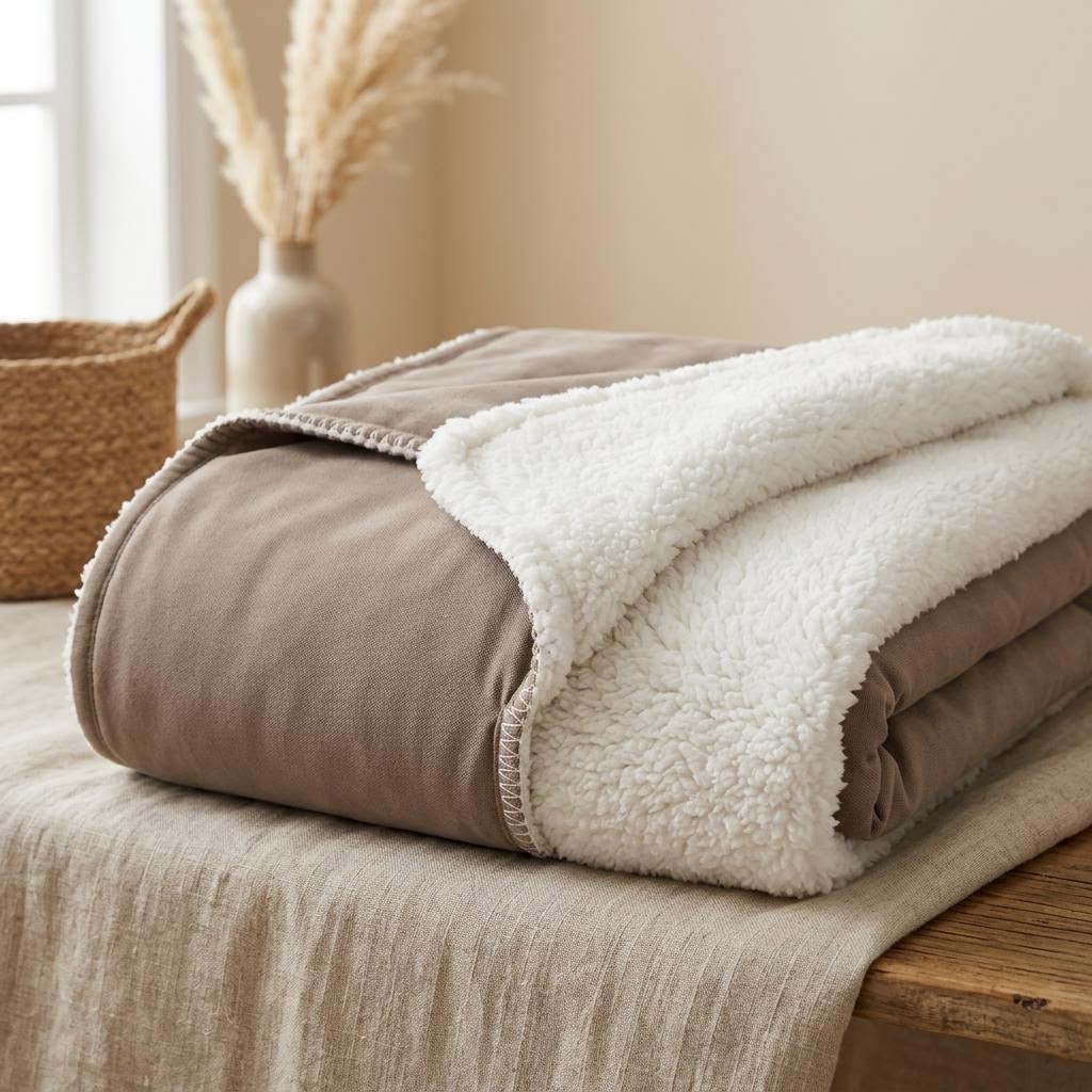Style Sherpa Reversible Blanket by Libanfibre